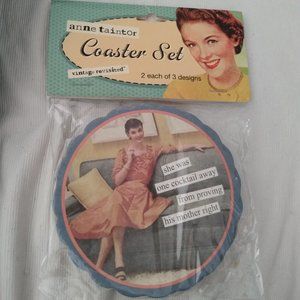 Anne Taintor Coaster Set